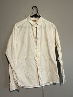 Burberry White Button-Down Dress Shirt