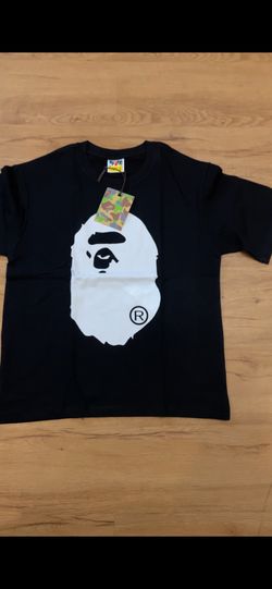 White and black bape shirt size Small