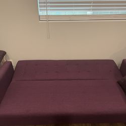 Purple Futon Couch- Need Gone By Monday 5/6