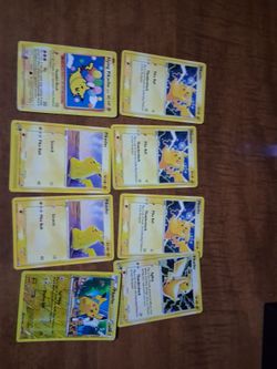 Pikachu Pokémon Card Lot of 7