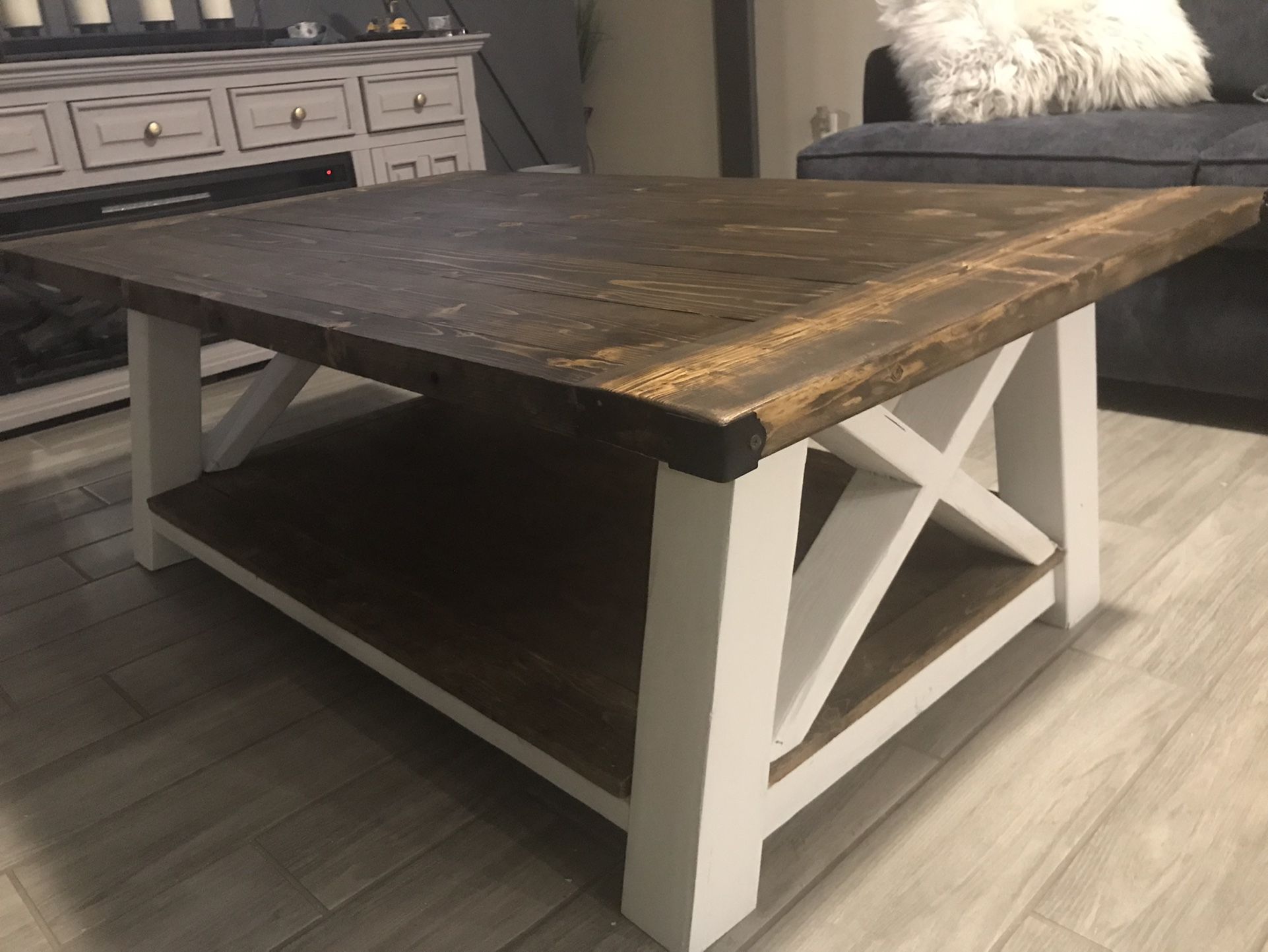 5ft X 3ft Customs Made Farmhouse Style Big Coffee Table for Sale in
