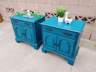 Stunning Teal Nightstands
