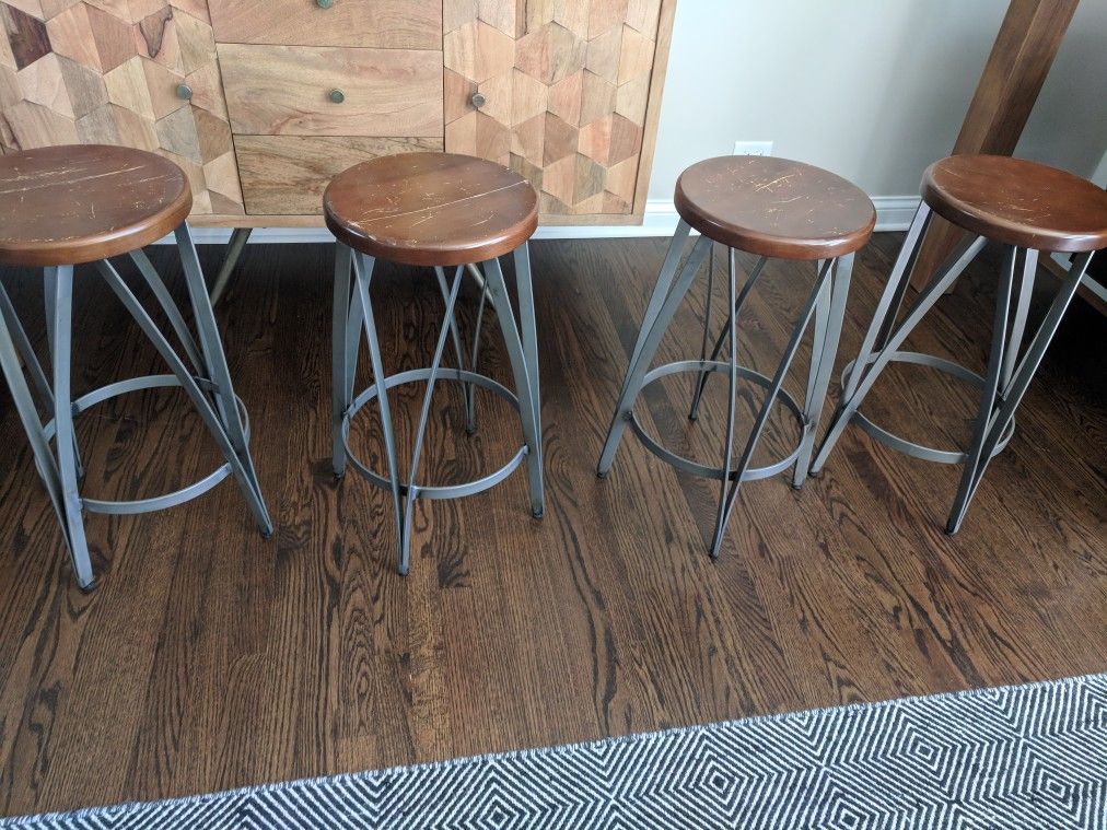 West Elm Rustic Kitchen Island Stools For Sale In Frankfort Il Offerup