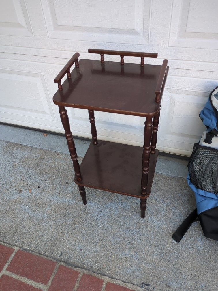 Small Table Small End Table Shelf Side Table Vintage