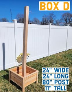 Planter with. Post