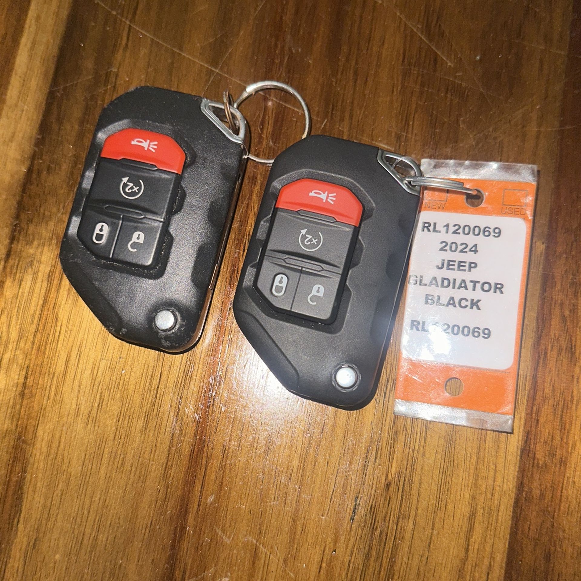 2024 Jeep Gladiator Key Fobs – OEM (Set of 2)
