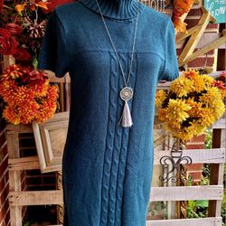 Susan Lawrence Turtleneck Sweater Dress
