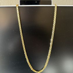 14K Solid Gold Figaro Chain — 22’ — 19g — 14K Stamped