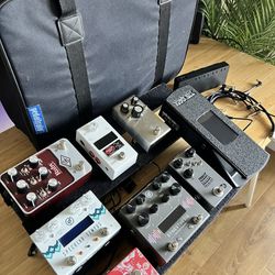 Full Guitar Effects Pedalboard Rig (GFIsystem, JHS, Walrus, Universal Audio & More)