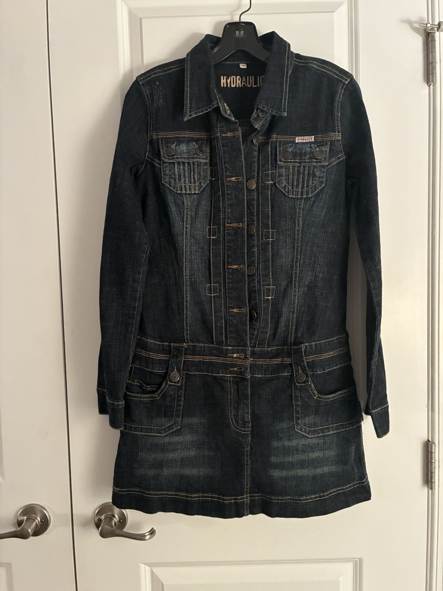 Hydraulic Dark Blue Denim Dress Size 7/8