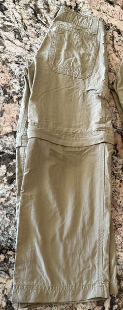 A pair of Taupe color Marmot Boy’s Cruz Convertible Pants to Shorts Hiking, Cargo XS, 6-7 years 