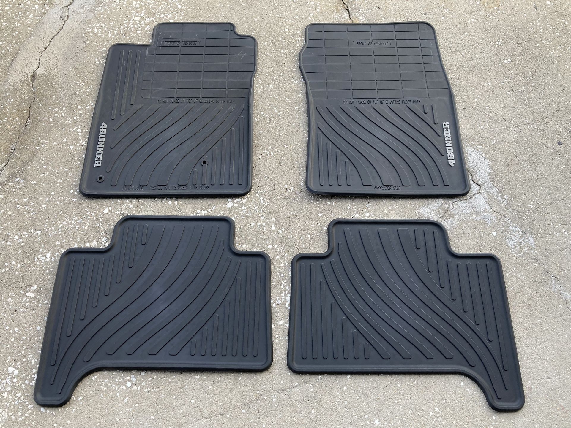 2003-09 Toyota 4Runner Lexus GX470 Rubber Floor Mat Set