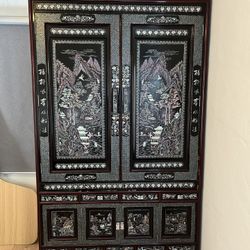 Korean Mother of Pearl Armoire