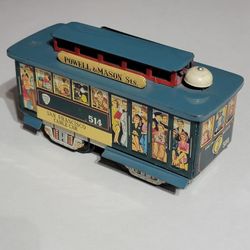 Vintage F. E. Walts San Francisco Cable Car 514 Powell & Mason Sts Tin Toy Japan

