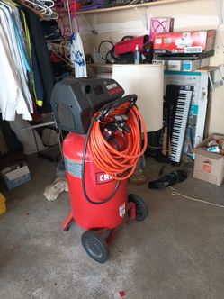 Oillessl air compressor works very well 250 lb capacity 5.5 horse can be used for painting sandblasting grease guns everything you can use in air
