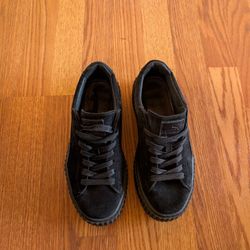 Rhianna Puma Creepers Satin Black Size 7.5 Women