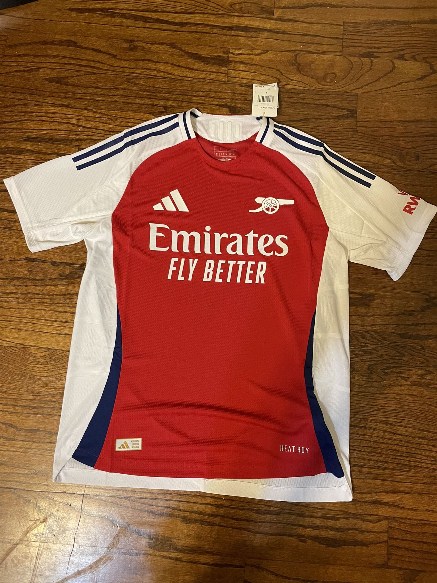 Adidas Men’s Arsenal Home Authentic Version Soccer Jersey Gunners