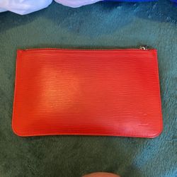 Louis Vuitton Epi Neverfull Pochette MM GM Coquelicot