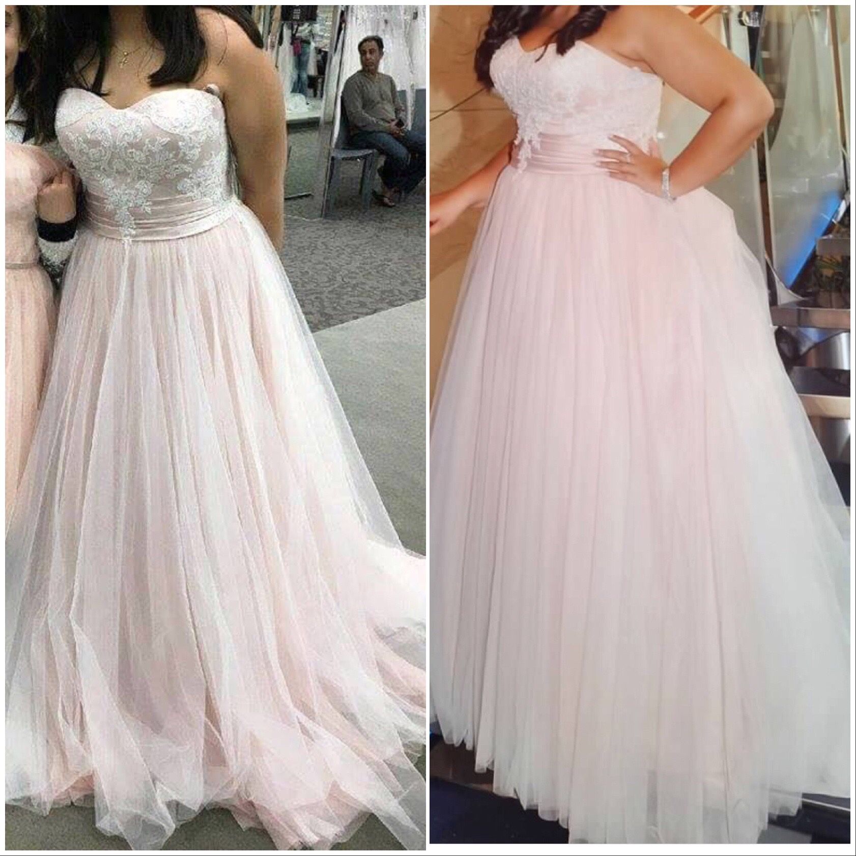 David’s bridal Size 12 Blush Dress