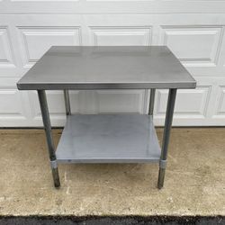 36 x 30 stainless steel work prep table
