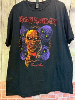 Iron Maiden Fear of the Dark Graphic T-Shirt Black XL