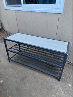 Shoe rack bench For sale - $20