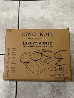 King Koil Air Bed Queen Mattress 20in 600lb capacity, NEW SEALED