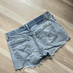 Levis 501 Distressed Vintage Fit Shorts