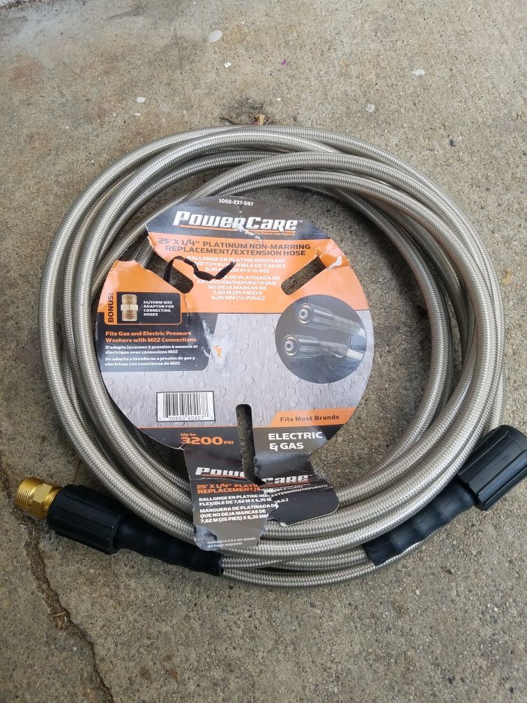 Powercare pressure washer hose 25 ft. 3200 psi