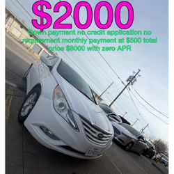 2014 Hyundai Sonata No Credit Application No Requirement