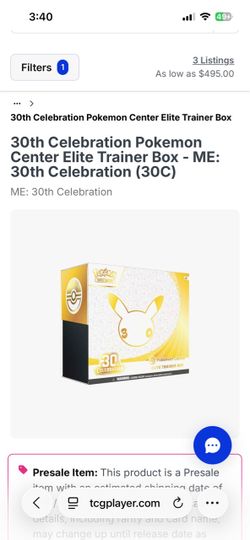 Pokémon 30th Celebration Elite Trainer Box