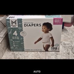 Member's Mark Premium Baby Diapers, Size 4 (22-37 Pounds), 198 Count