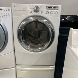 Lg electric dryer with pedestal(Delivery Available)