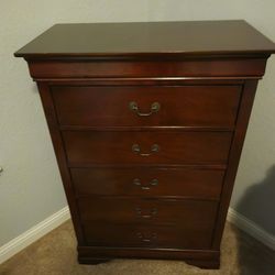 5-Drawer Tallboy Chest – Solid Cherry, Classic Style