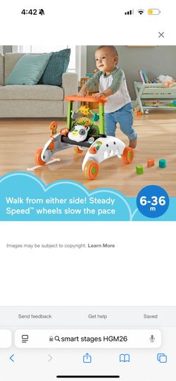 Walk from either side! Steady Speedâ„¢ wheels slow the pace