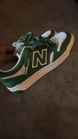 Team frosted green new balances