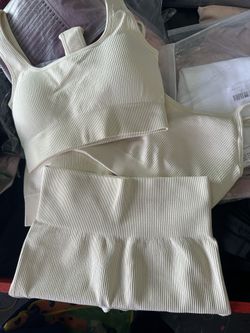 4 Pc Nude Bra & Short Sporty Set