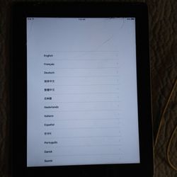 Apple A1395 Tablet. Activation Locked And Cracked Screen