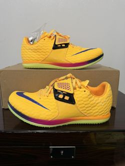 Nike High Jump Elite Track & Field Cleats Citron FZ9636-800 Men’s Size 7
