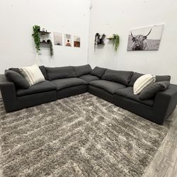 Gray Sectional Couch- Free Delivery 
