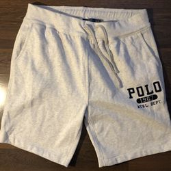 POLO RALPH LAUREN Men's Grey Classic Fit 1967 ATHL. DEPT. Fleece Shorts  Sz 2 XL