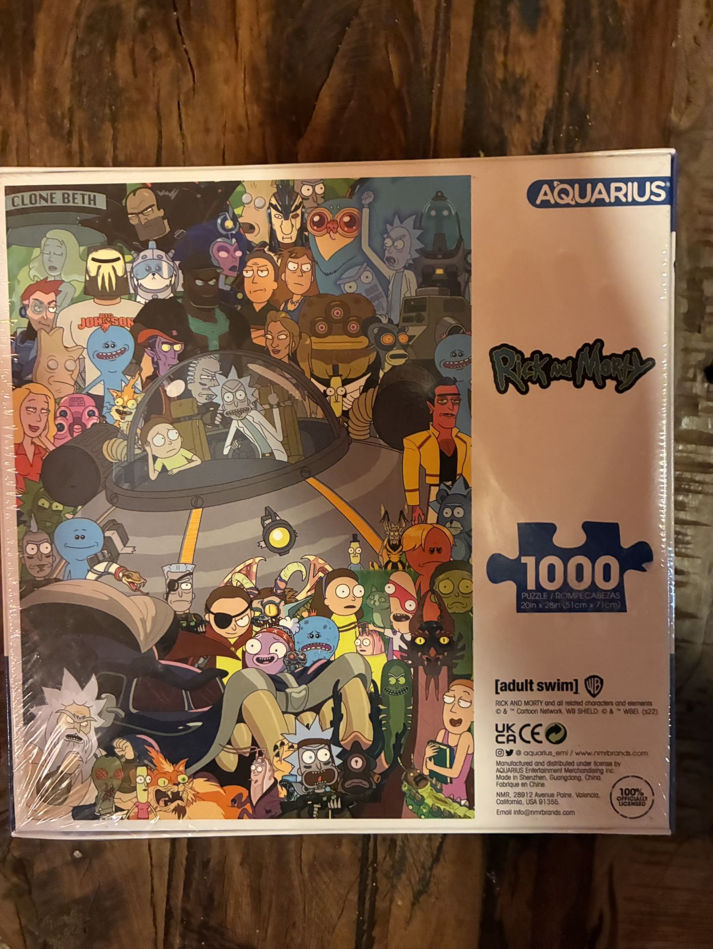 Rick And Morty Adult Swim 1,000 Pc Puzzle New Sealed