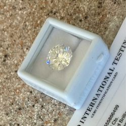 5 Carat Round Lab Grown Diamond D Color VVS-1
