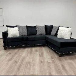 Black Sectional Brand New , Delivery Available  Same Day 