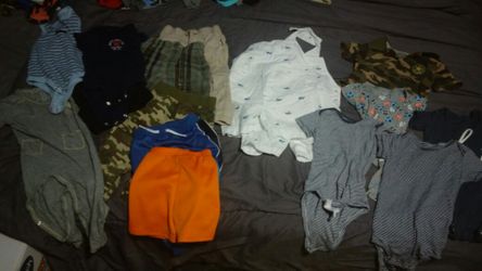 12 to 18 months pants, onesies , White jumpers, shorts