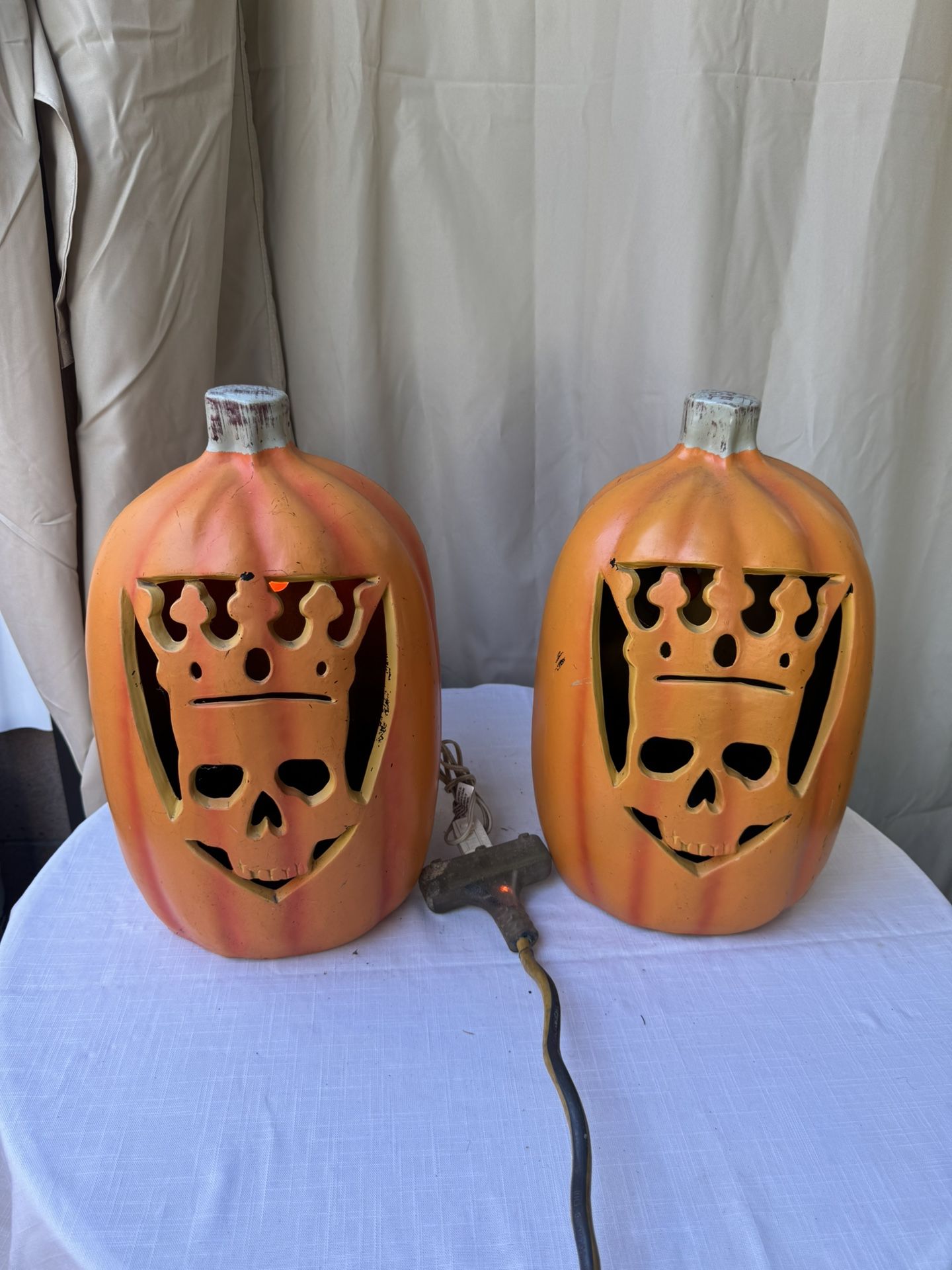 Halloween Plastic Pumpkin Decor 