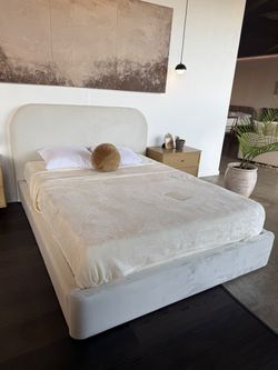 CB2-Inspired Platform Bed | Performance Linen | Twin to King