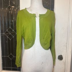Green Cropped Cardigan / Bolero