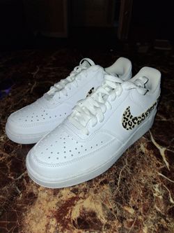Brand new Nike air force one's lepord print