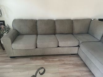 Grey sectional couch